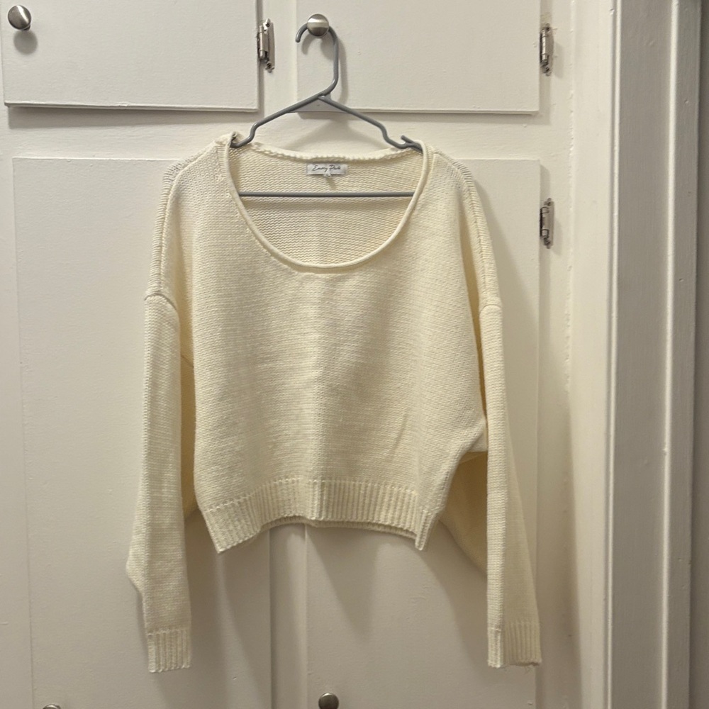 Emory Park Cream Scoop Neck Sweater